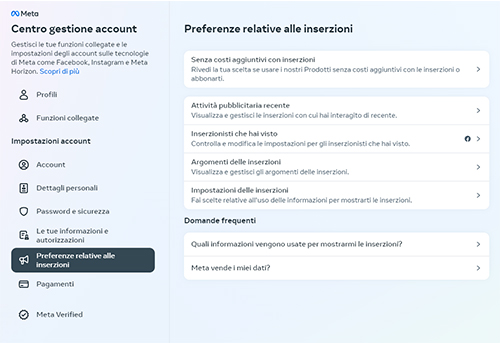 Per bloccare le pubblicità è possibile scegliere la funzionalità a pagamento disponibile su Facebook